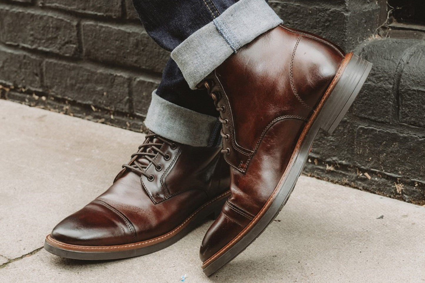 Base London Plymouth Brown Mens Boots