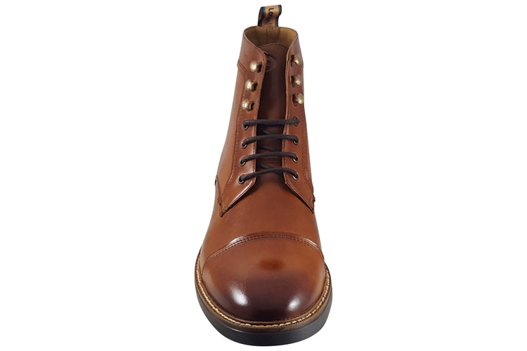 Base London Plymouth Washed Tan Mens Boots