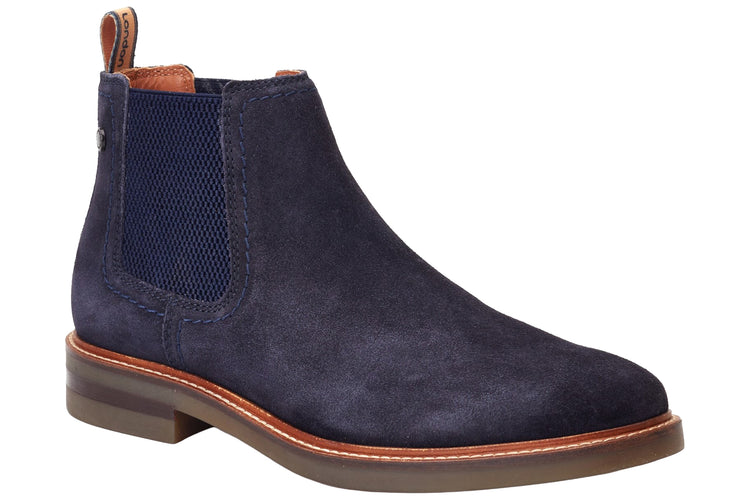 Base London Portland Suede Navy Mens