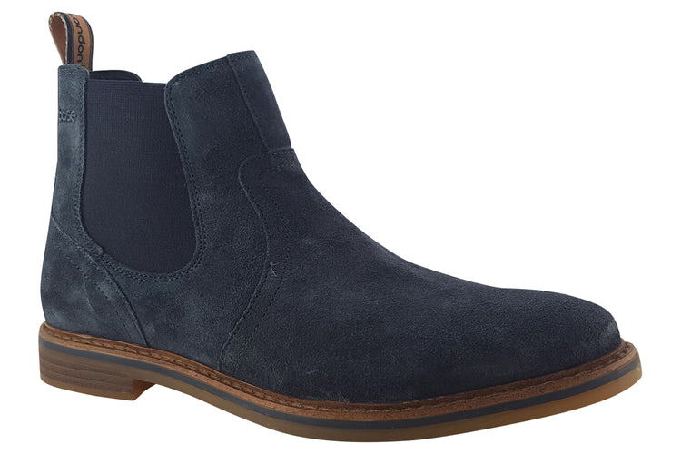 Base London Rampton Navy Mens Boots