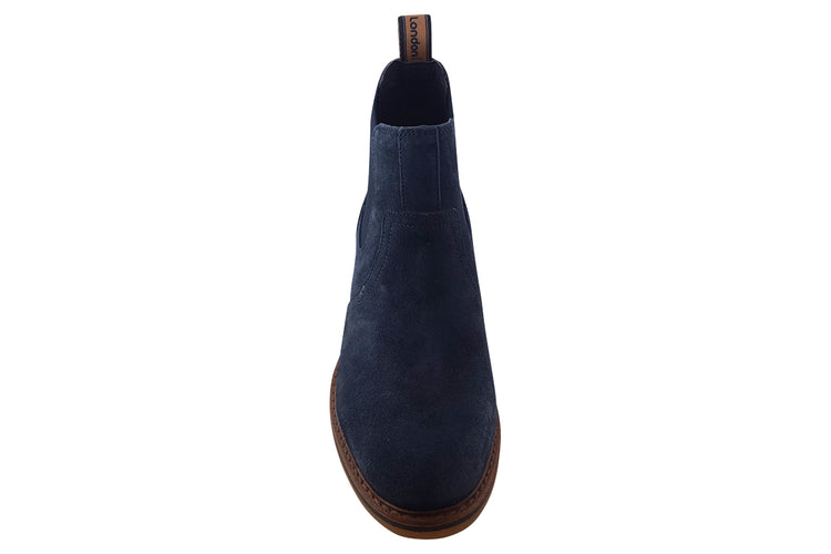 Base London Rampton Navy Mens Boots