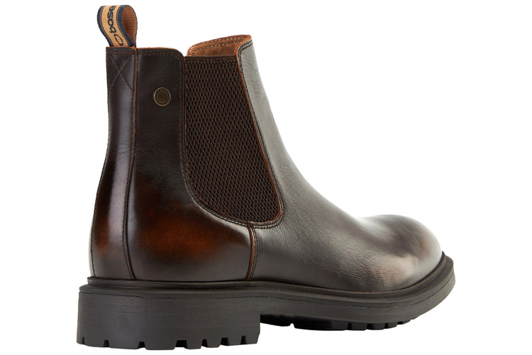 Base London Roebuck Rub Off Brown Mens