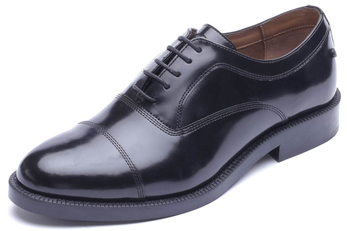 Base London Roma Hi Shine Black Mens Shoes