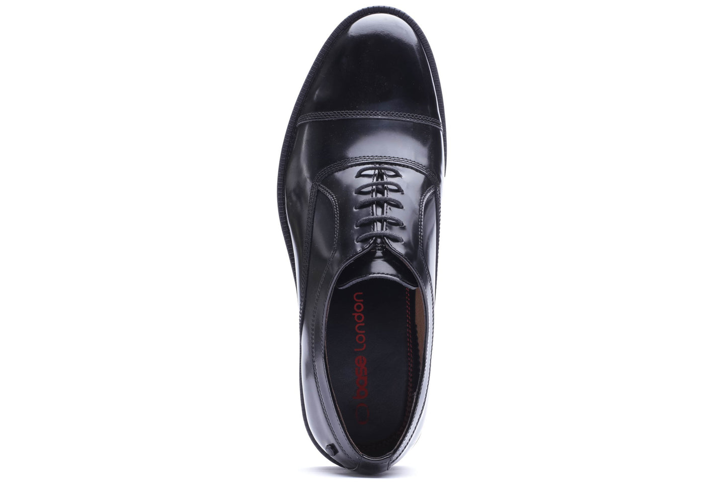 Base London Roma Hi Shine Black Mens Shoes