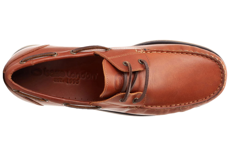 Base London Stern Oily Pull Up Tan Mens