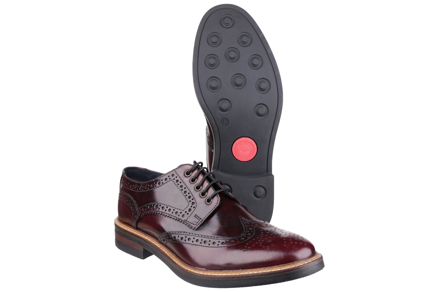 Base London Woburn Hi Shine Bordo Mens
