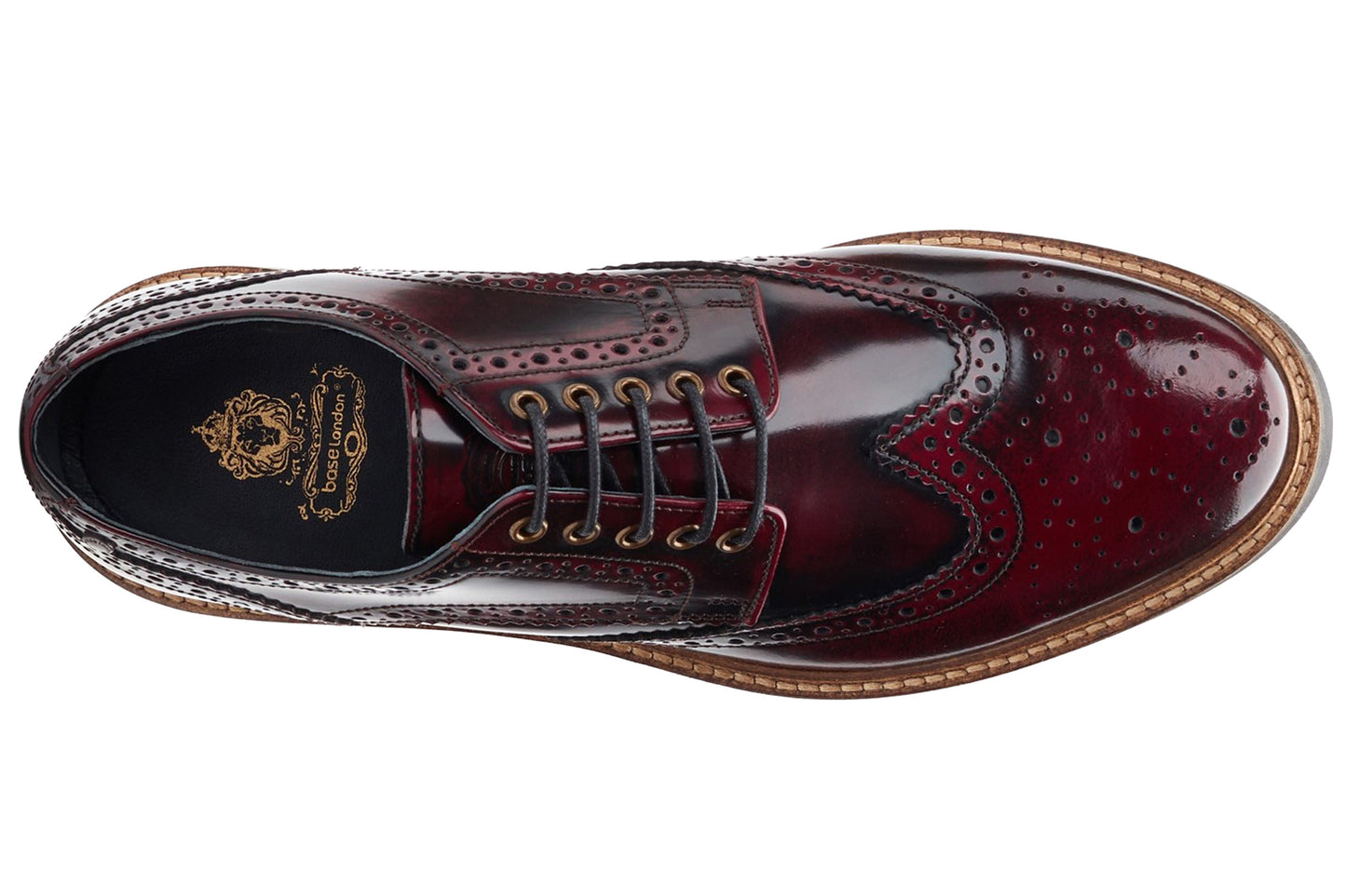 Base London Woburn Hi Shine Bordo Mens