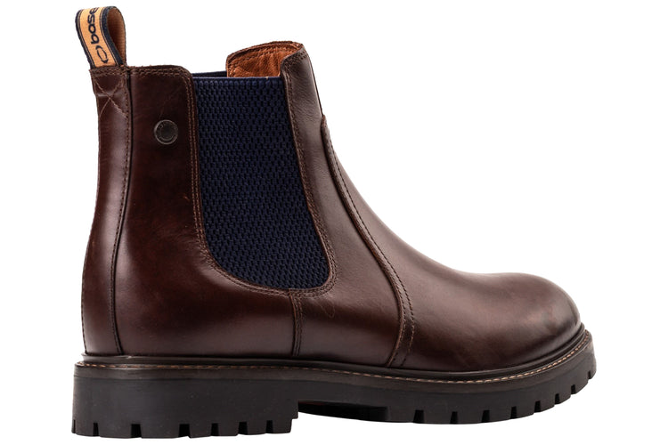 Base London Zinc Pull Up Brown Mens