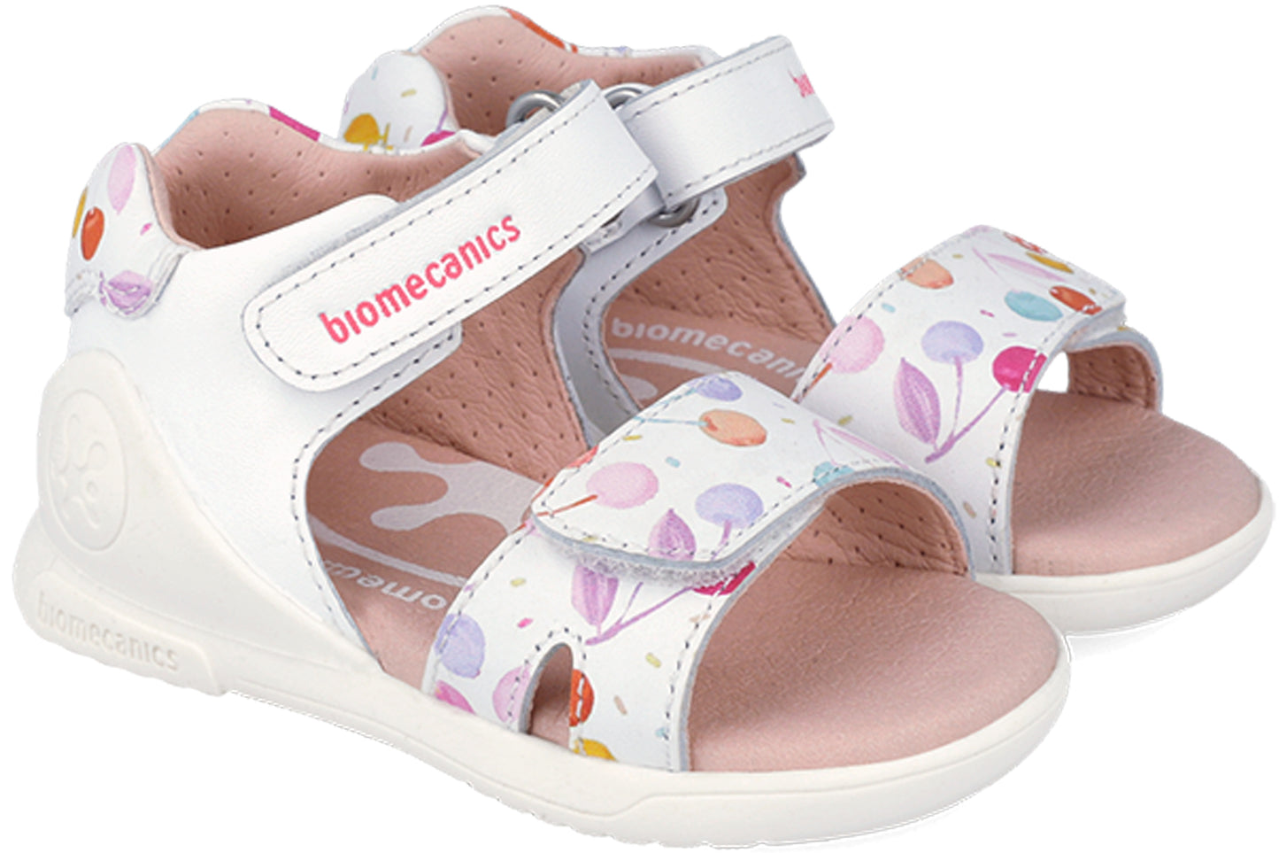 Biomecanics Lesley 262141A White Multi Girls Sandals