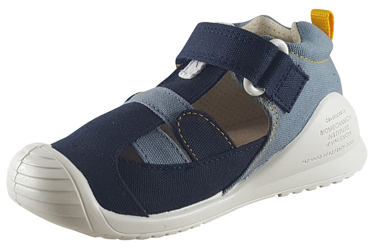 Biomecanics Hansen 232187A Navy/Mustard Boys Canvas