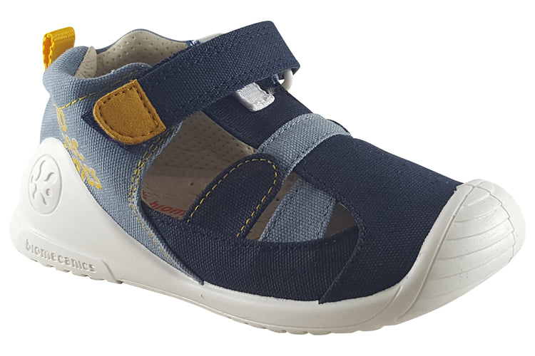 Biomecanics Hansen 232187A Navy/Mustard Boys Canvas