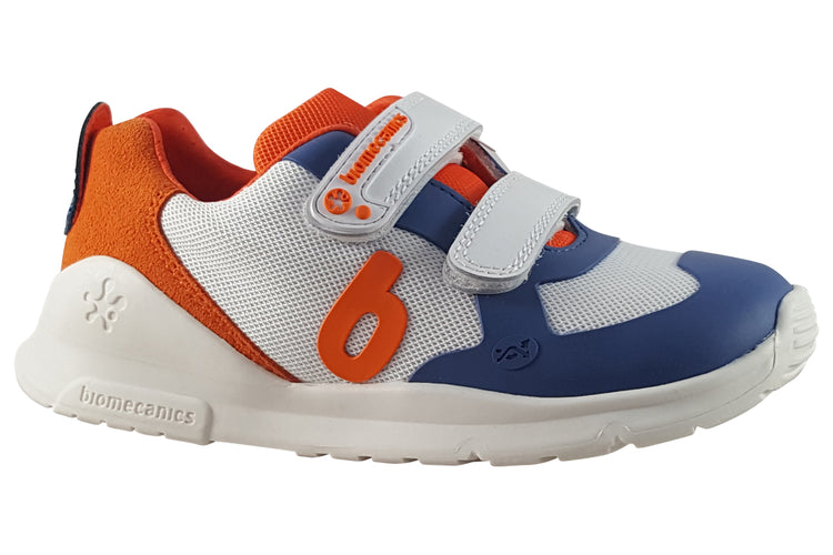 Biomecanics Harlow 242221B Denim/Orange/White Boys Shoes