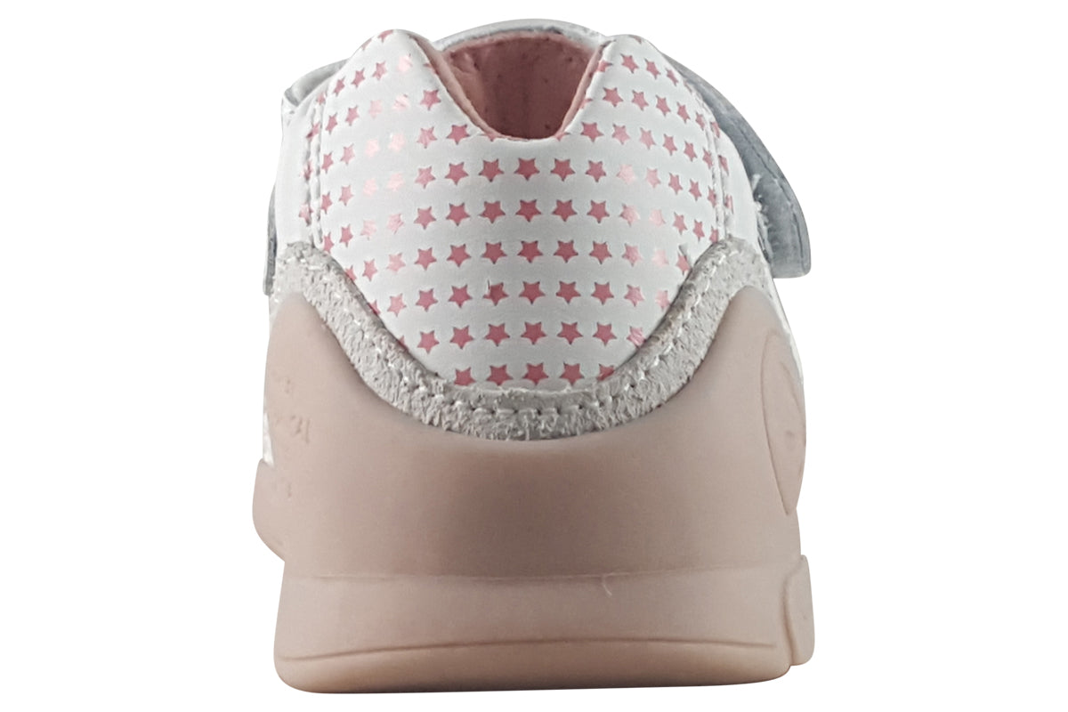 biomecanics honour wht pink girls sandals back