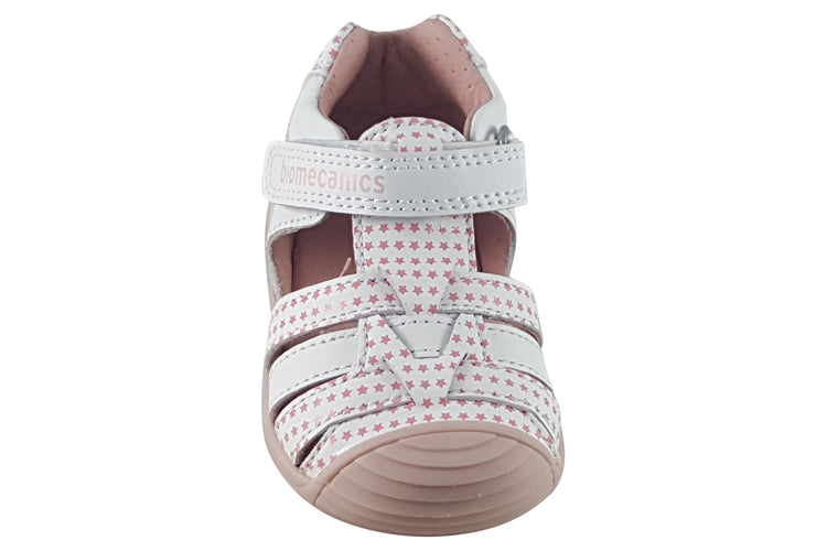 Biomecanics Honour 242108D White/Pink Stars Girls Sandals