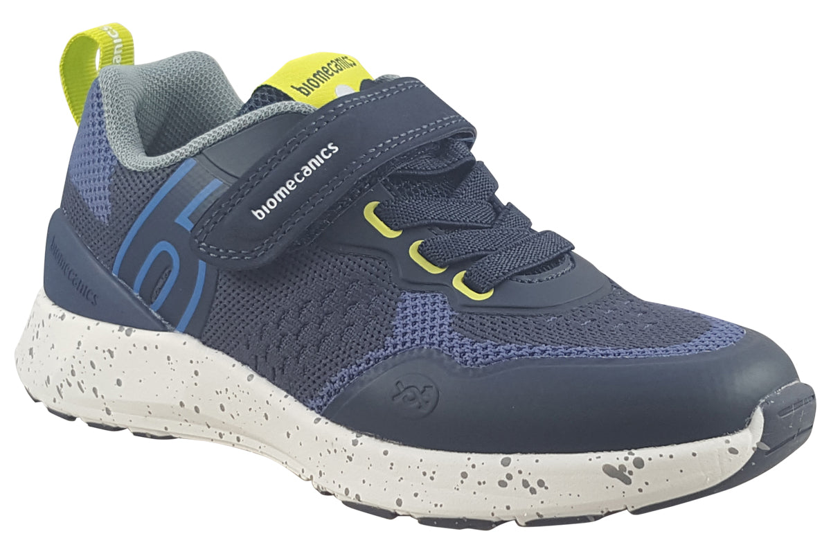 biomecanics ignatius 241271a navy lime boys trainers right