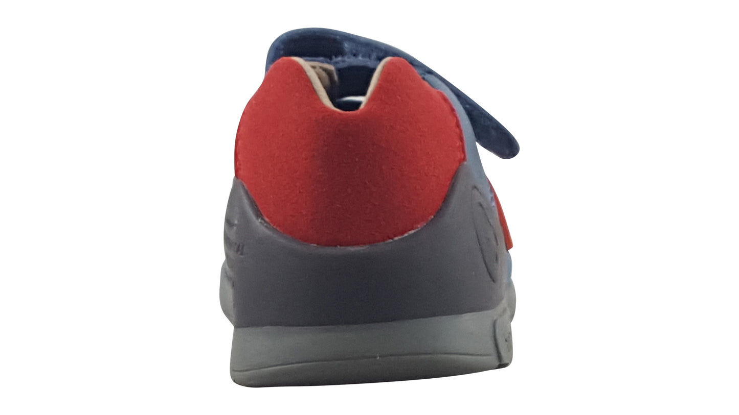 biomecanics imran navy blue boys first shoes back