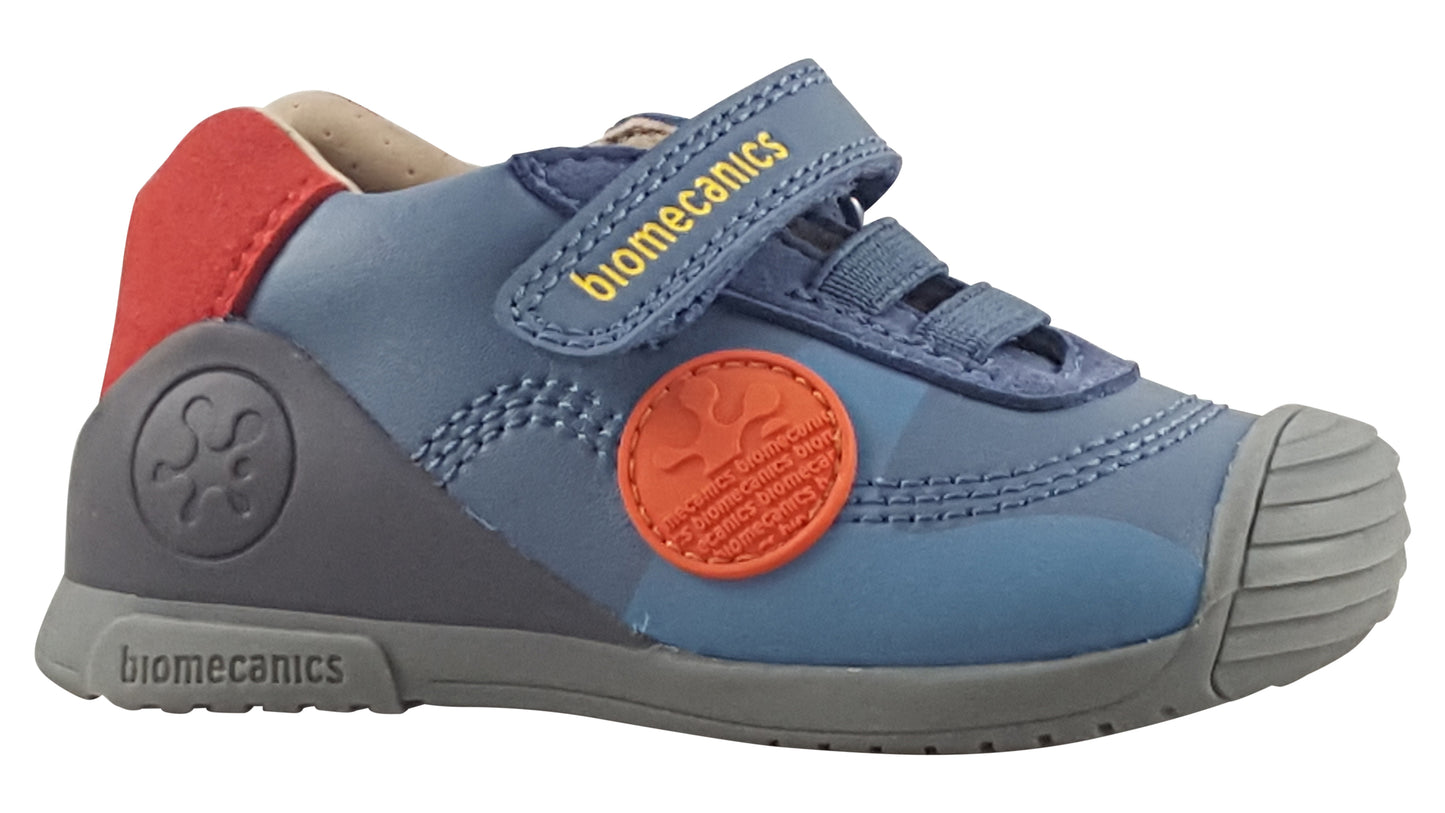 biomecanics imran navy blue boys first shoes right