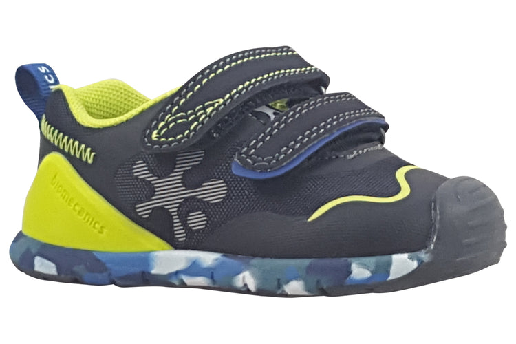 Biomecanics Irvine 241140A Navy/Lime Boys First Shoes