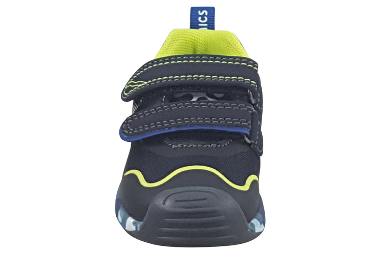 Biomecanics Irvine 241140A Navy/Lime Boys First Shoes
