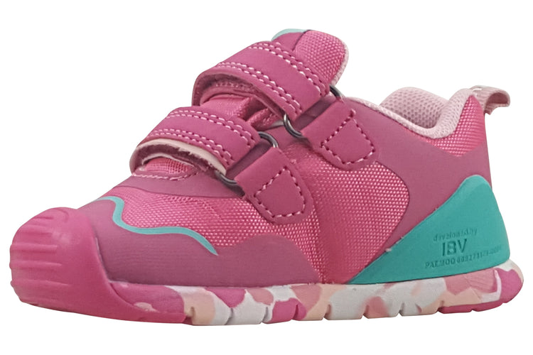 Biomecanics Ivy 241140B Pink/Aqua Girls First Shoes