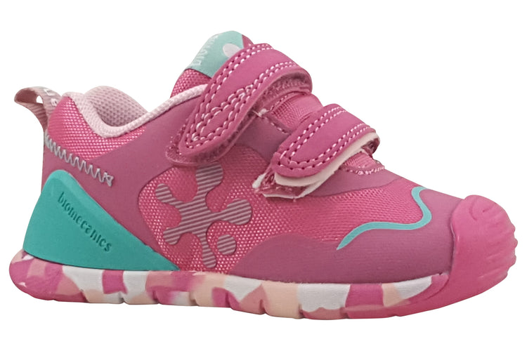 Biomecanics Ivy 241140B Pink/Aqua Girls First Shoes