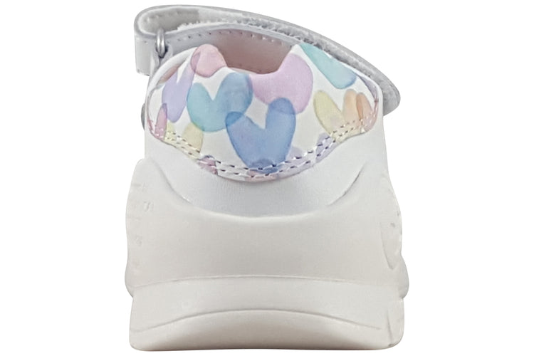 Biomecanics Jade 252141 White Hearts Girls Sandals