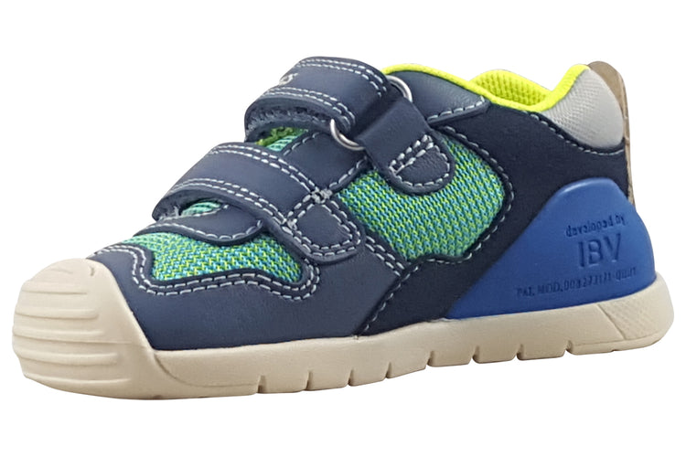 Biomecanics Jase 252120 Navy/Green Boys First Shoes