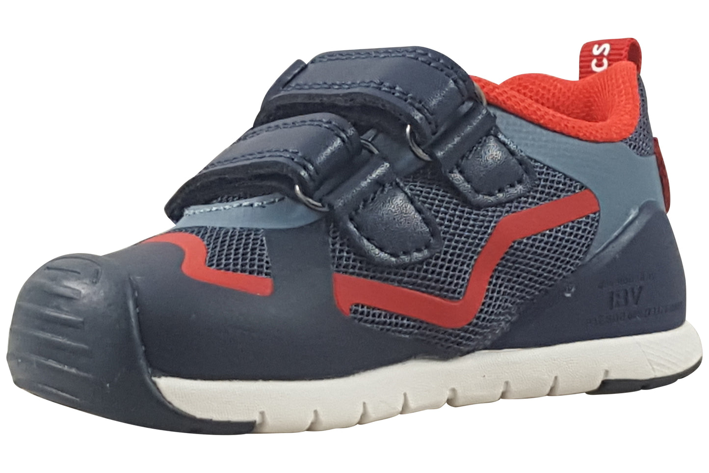 biomecanics jeremy navy red boys first shoes left