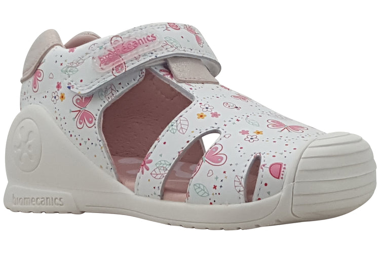 Biomecanics Jolene 252101 White Girls First Shoes