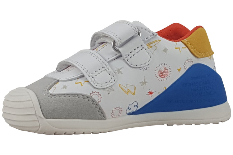 Biomecanics Josiah 252115 White Multi Boys First Shoes