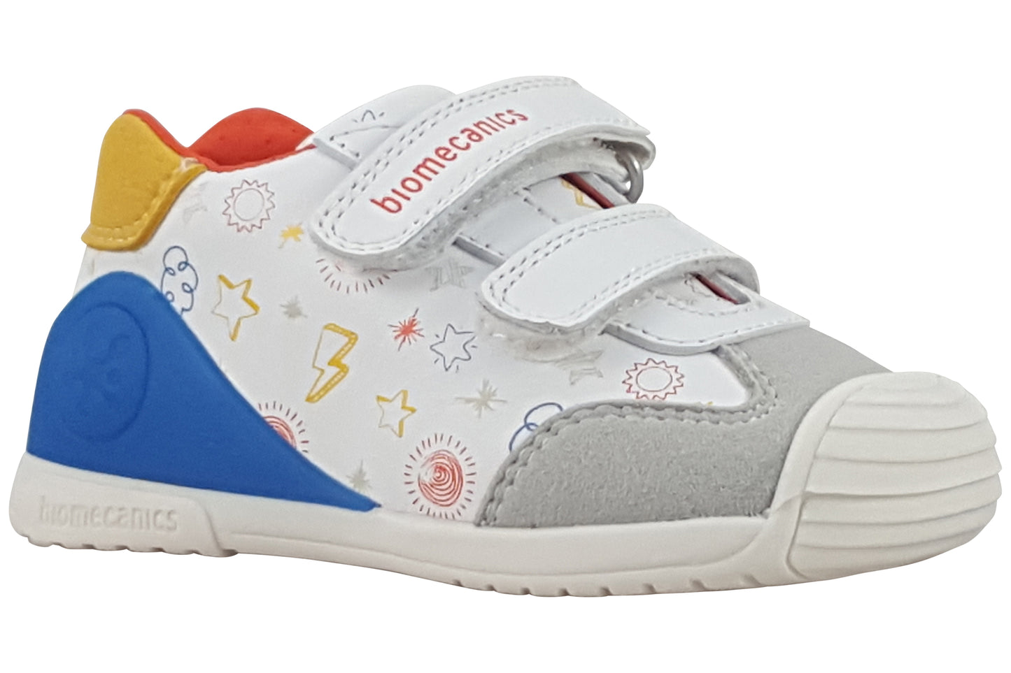 biomecanics josiah white multi boys first shoes right