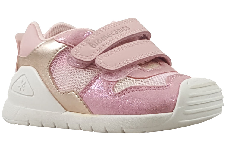 Biomecanics Josie 252120 Pink/Gold Girls First Shoes