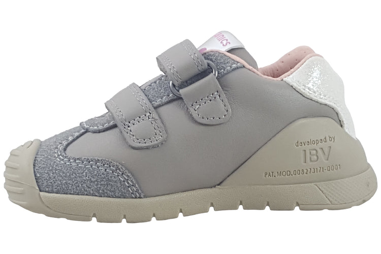 Biomecanics Kas 251129D Grey Metallic Girls First Shoes