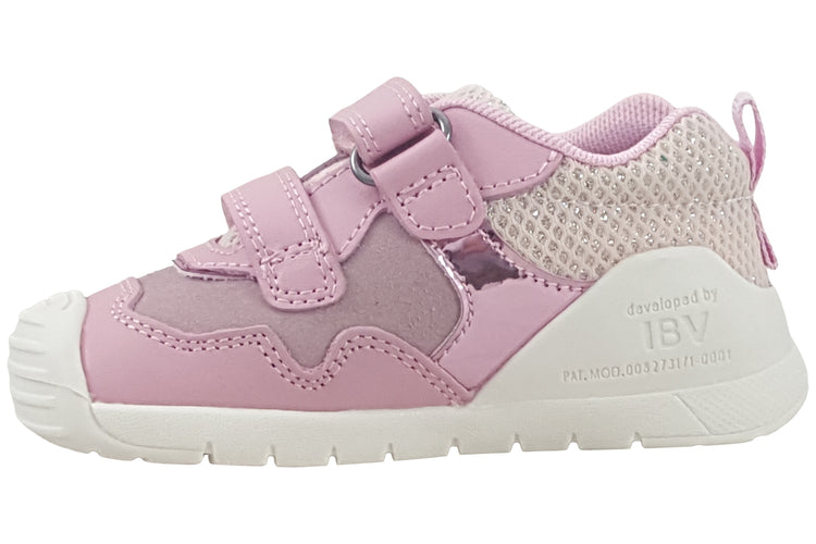 Biomecanics Katy 251110B Pink Silver Girls First Shoes