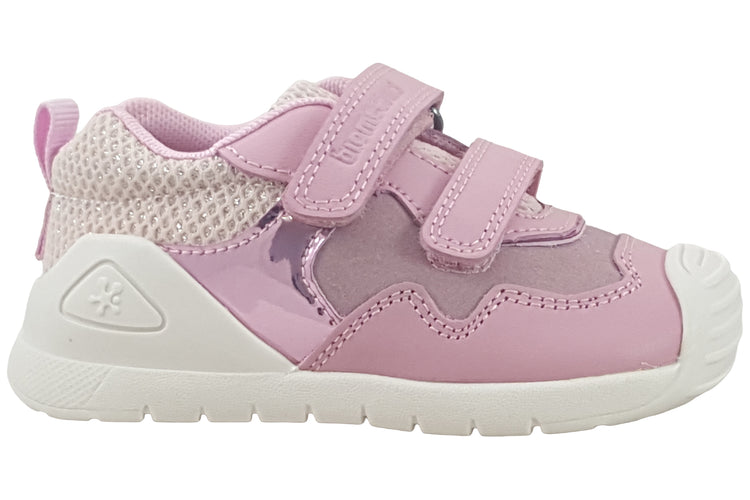 Biomecanics Katy 251110B Pink Silver Girls First Shoes