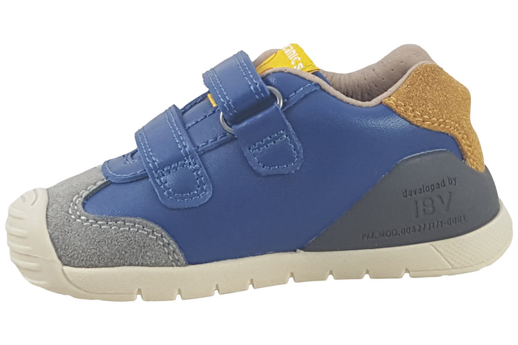 Biomecanics Kenneth 251129B Cobalt Yellow Boys First Shoes