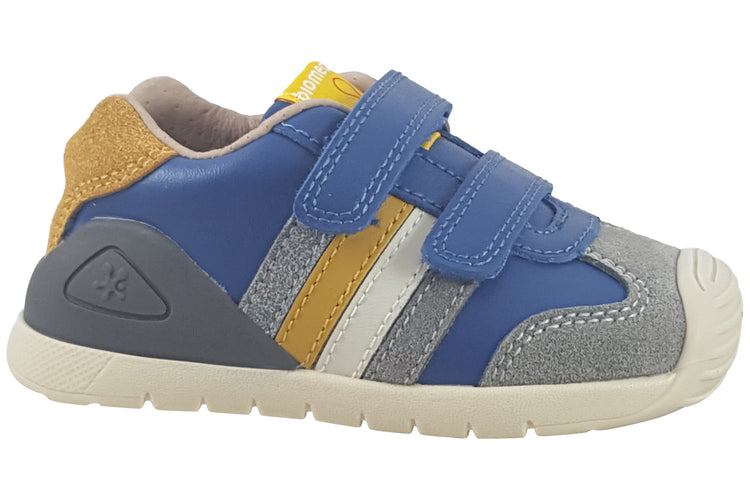 Biomecanics Kenneth 251129B Cobalt Yellow Boys First Shoes