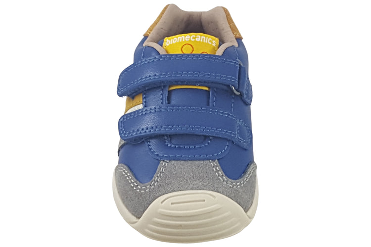 Biomecanics Kenneth 251129B Cobalt Yellow Boys First Shoes