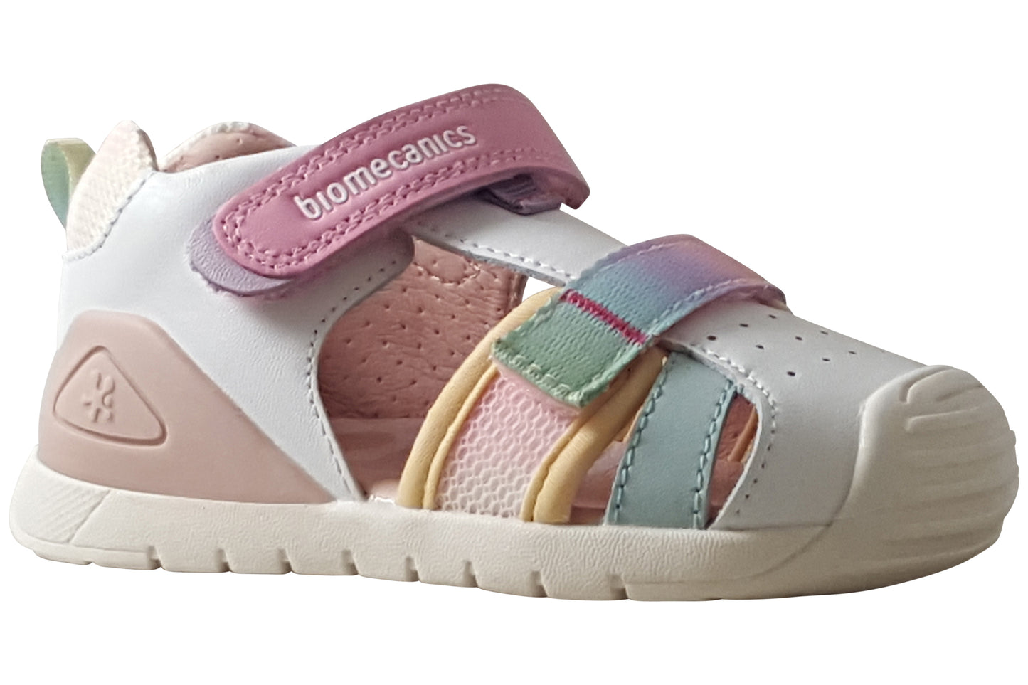 Biomecanics Lena 262111C White Multi Girls Sandals