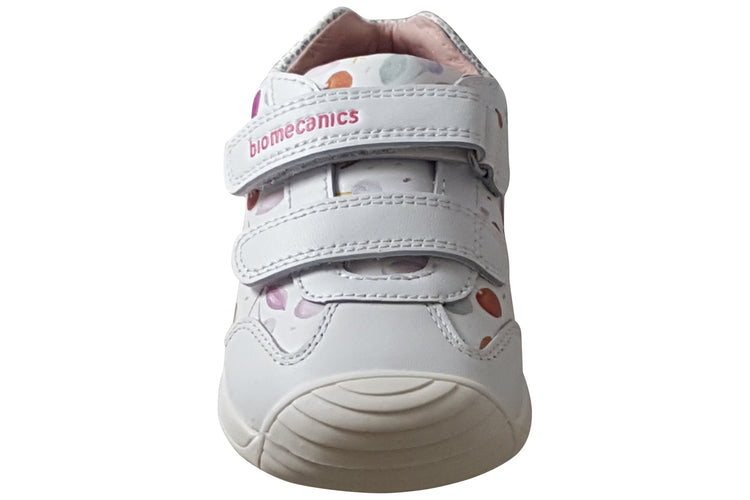 Biomecanics Lily 262102B White Girls First Shoes