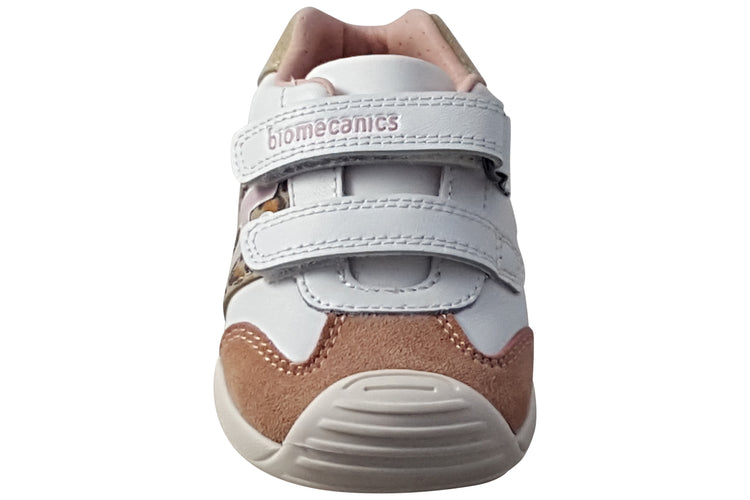 Biomecanics Margo 261108-C White Leopard Girls First Shoes