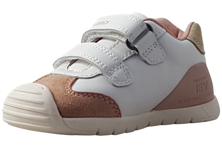 Biomecanics Margo 261108-C White Leopard Girls First Shoes