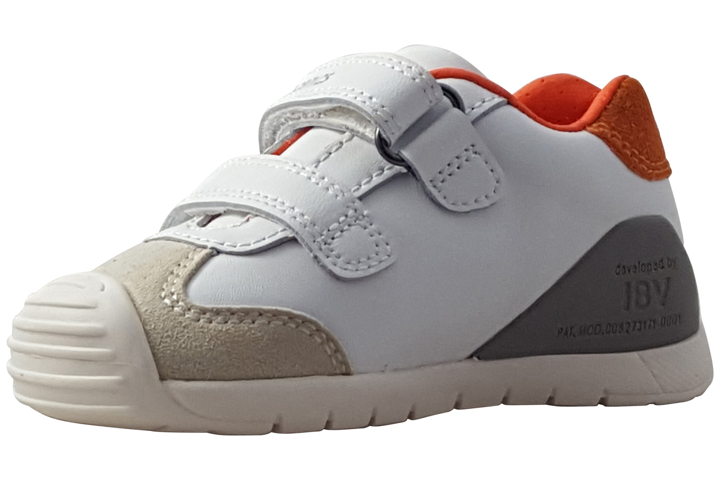 Biomecanics Mustafa 261108-E White/Orange Boys First Shoes