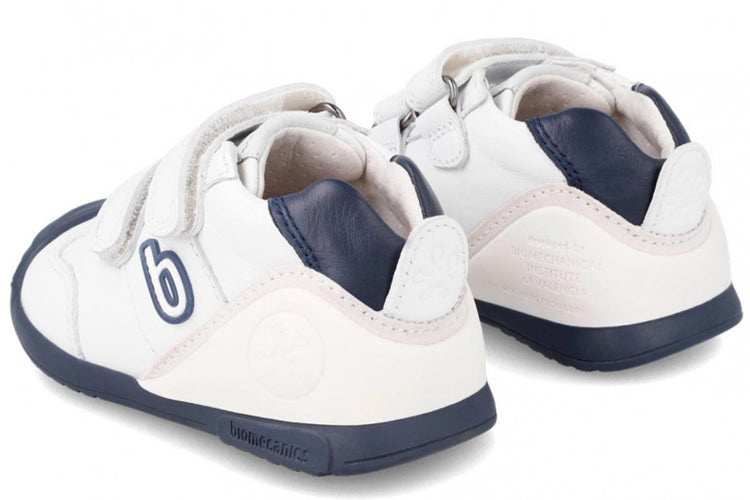 Biomecanics Leonardo 221001A White/Navy Boys First Shoes