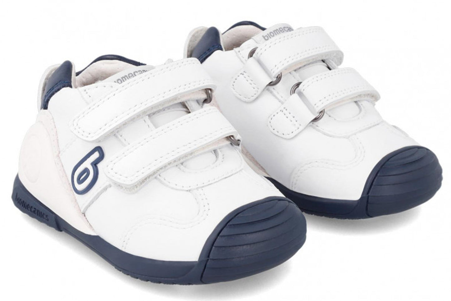 Biomecanics Leonardo 221001A White/Navy Boys First Shoes