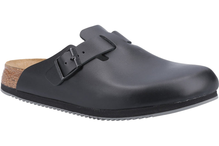 Birkenstock Boston Super Grip Black Mens Sandals