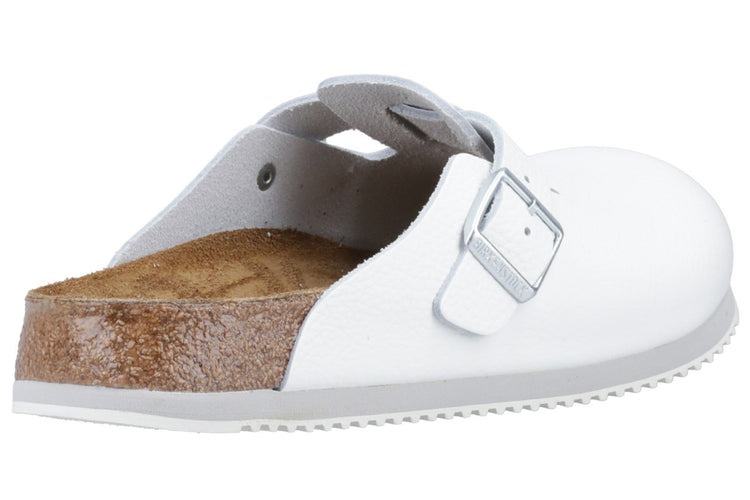 Birkenstock Boston Super Grip White Mens Sandals
