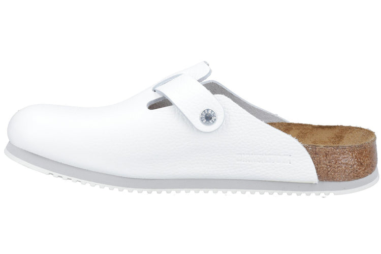 Birkenstock Boston Super Grip White Mens Sandals