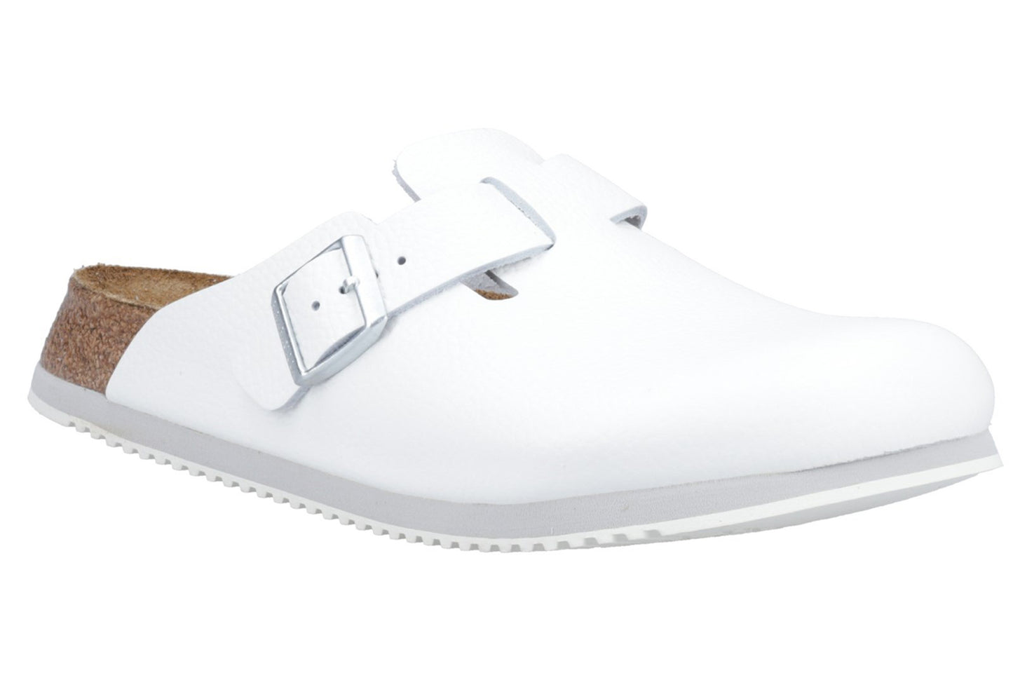 Birkenstock Boston Super Grip White Mens Sandals