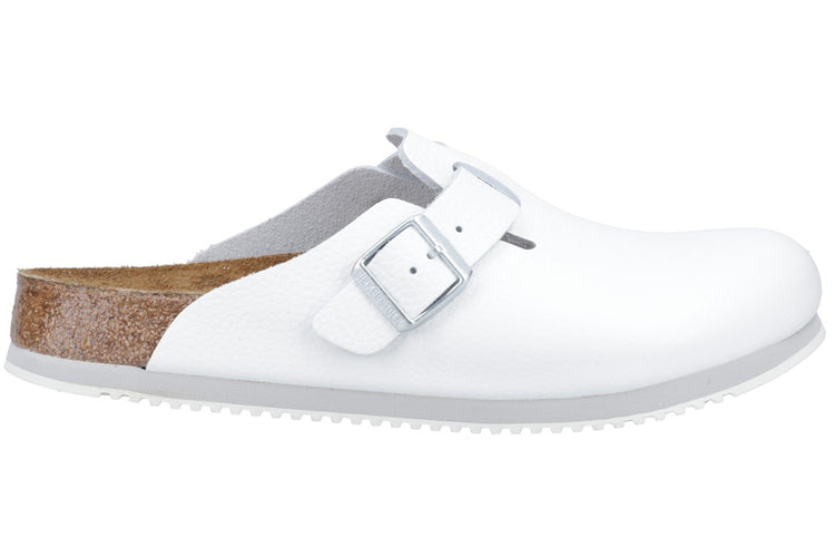 Birkenstock Boston Super Grip White Mens Sandals